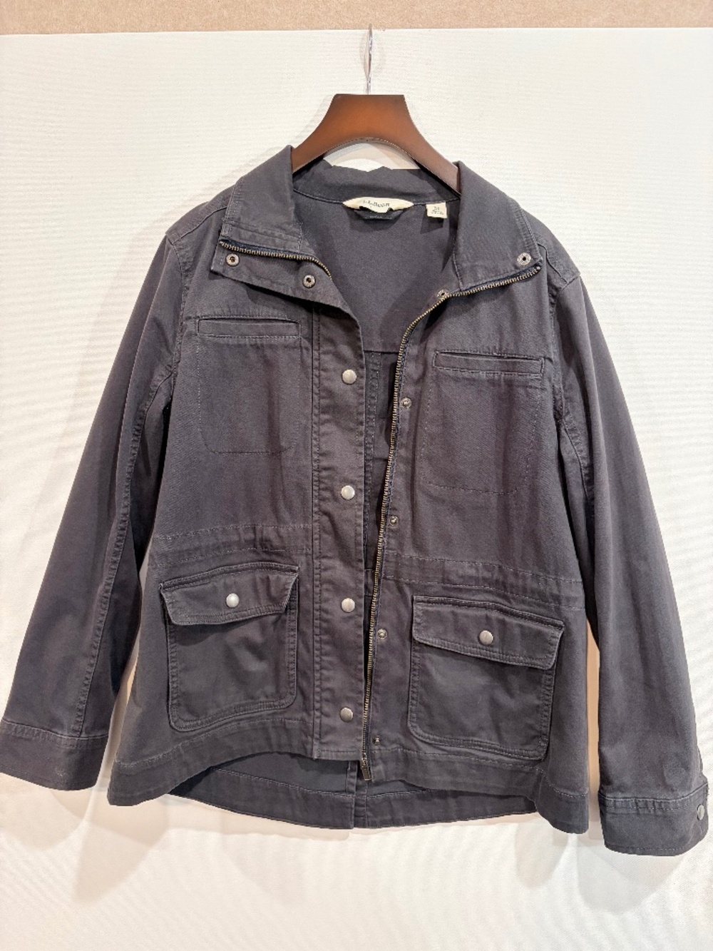 L.L.Bean Women’s Utility Field Jacket Charcoal Gray XS Petite